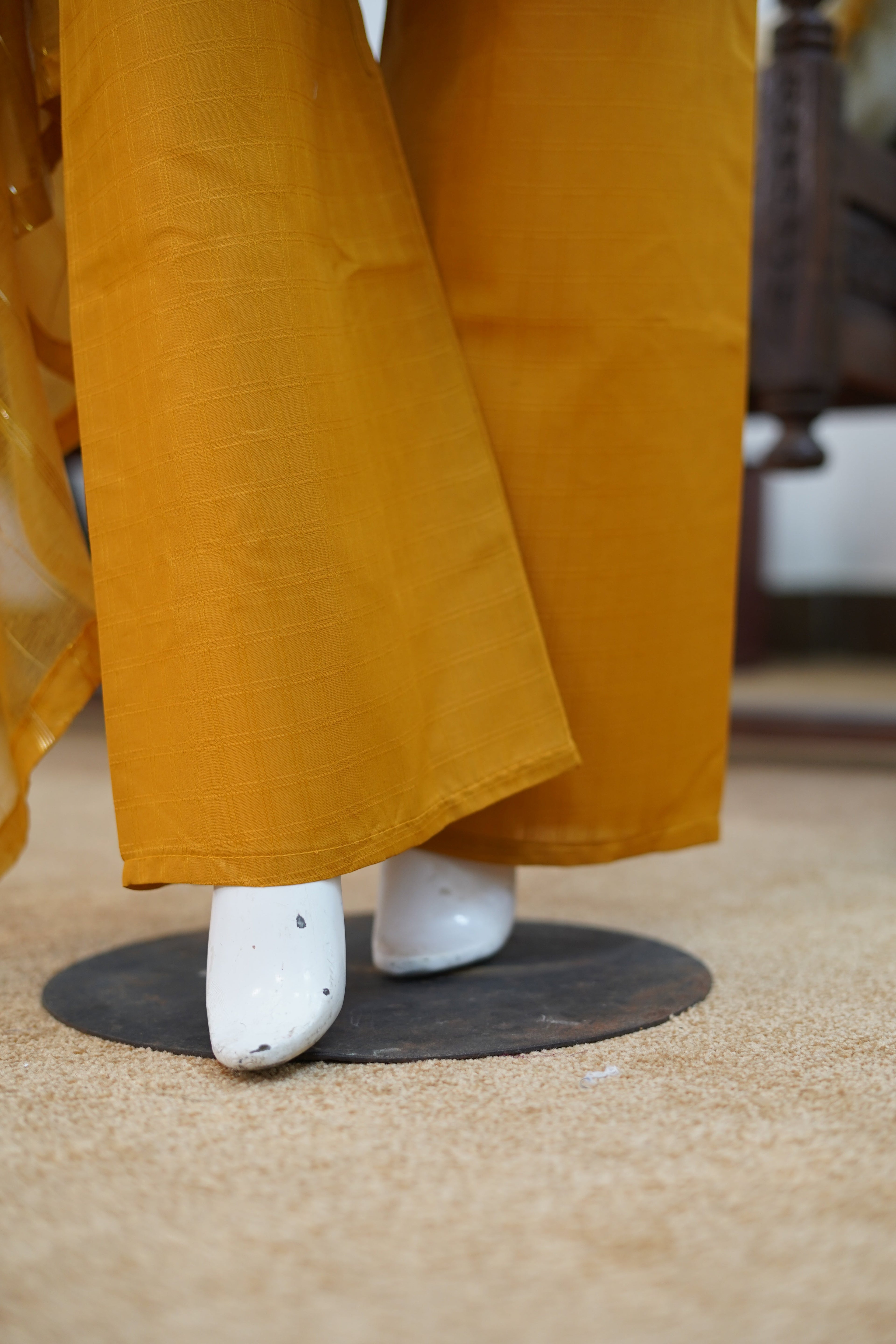 Deep Ochre Cotton 3 Piece Suit