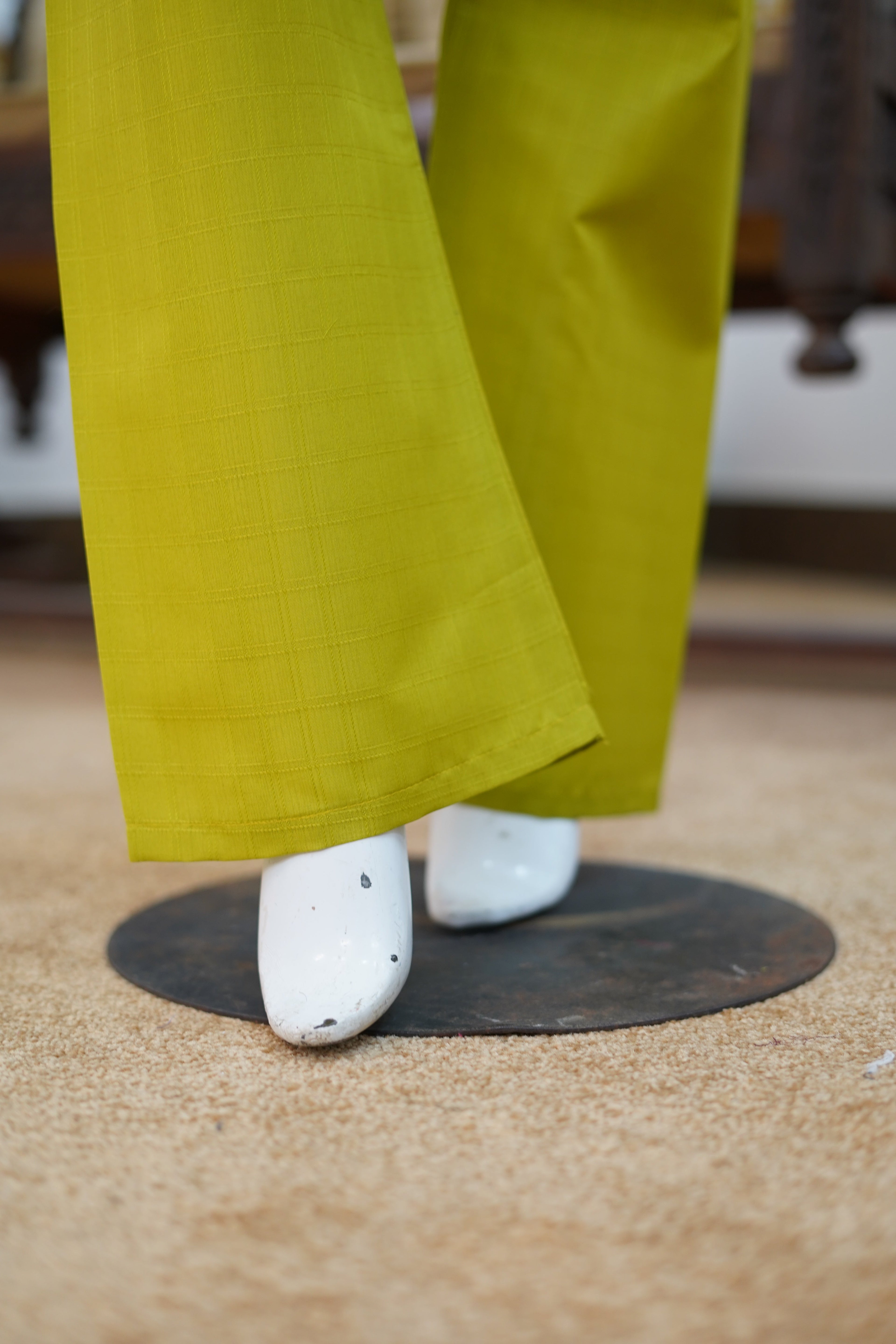 Citrus Olive Cotton 3 Piece Suit